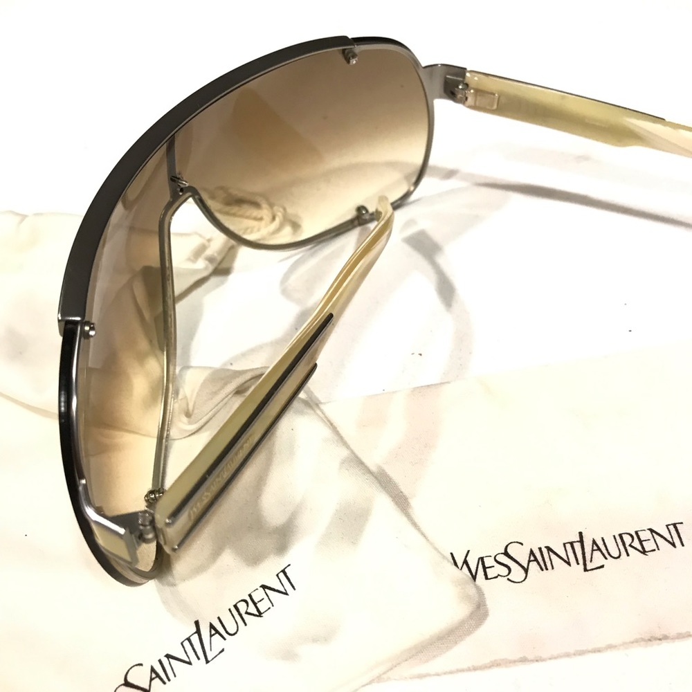YSL YVES SAINT LAURENT Tinted Aviator Sunglasses - Picture 4 of 8